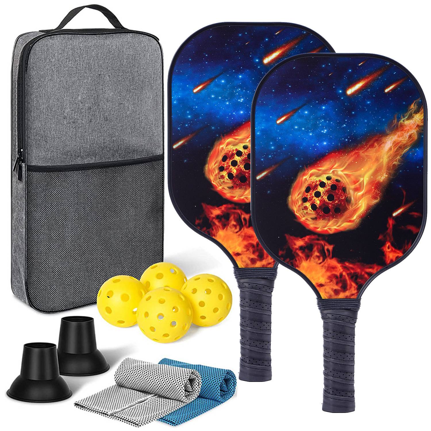 [Glass Fiber] 2 shots+4 balls+one bag+towel+ball pickup [601]